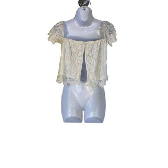 Show Me‎ Your Mumu Womens Ella Top Spring Fling Lace in White Size Small - Picture 5 of 8